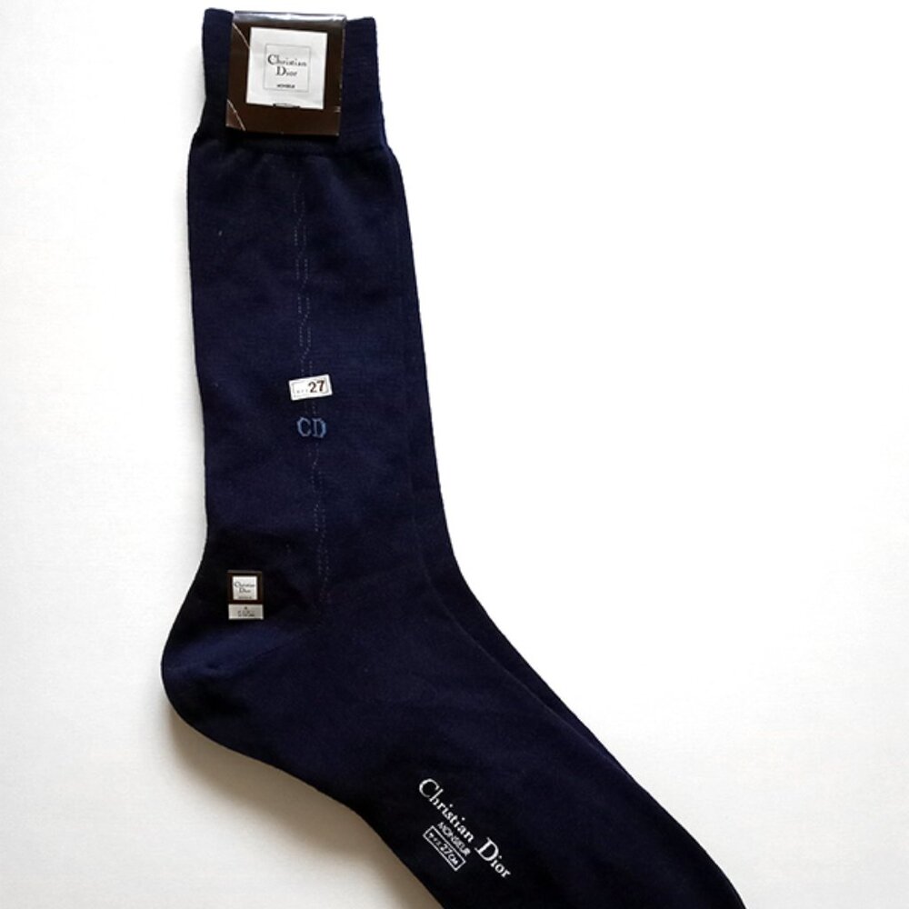 RARE! Vintage Christian Dior Wool Dress Socks Men’s Size 9 (27) NWT! Japan VTG!